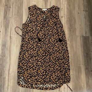 Womens medium cheetah print dress